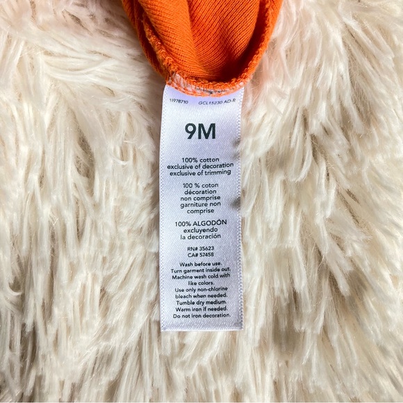 Carter’s Orange Halloween Ghost Onesie Mommy’s Little Boo 9 months - Picture 5 of 5